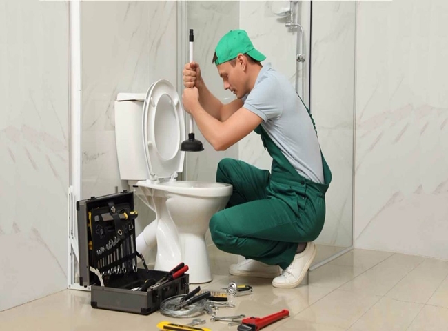 Bồn cầu bị r&uacute;t nước xử l&yacute; bằng c&aacute;ch gọi thợ chuy&ecirc;n nghiệp