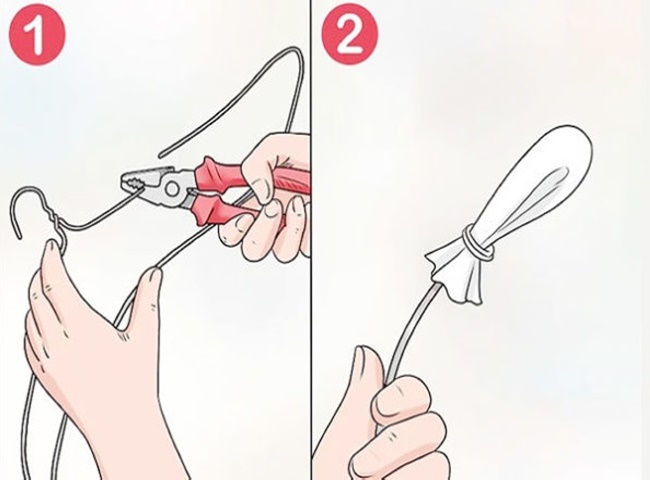 C&aacute;ch th&ocirc;ng ống cống si&ecirc;u nhanh bằng m&oacute;c quần &aacute;o