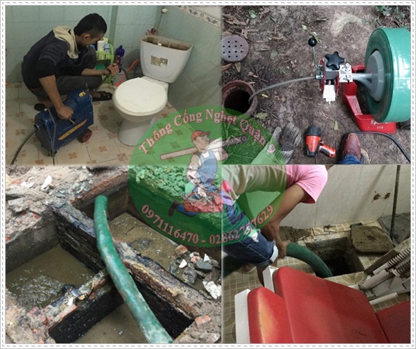 Chi ph&iacute; th&ocirc;ng cống nghẹt tại tphcm